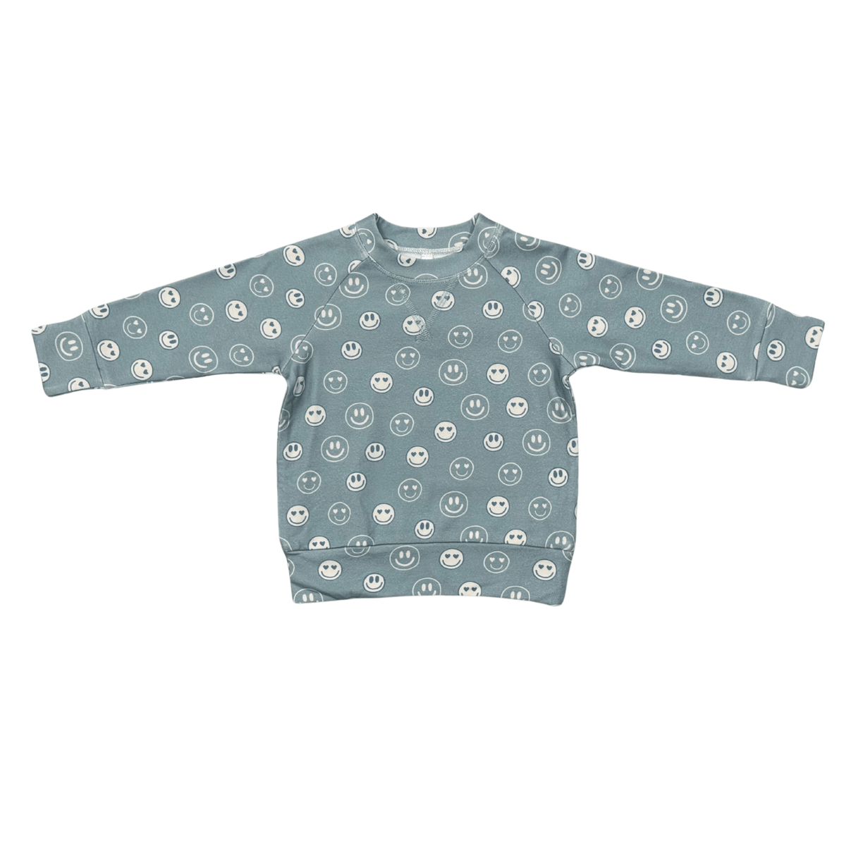 Boys Raglan Sweatshirt in Heart Eyes