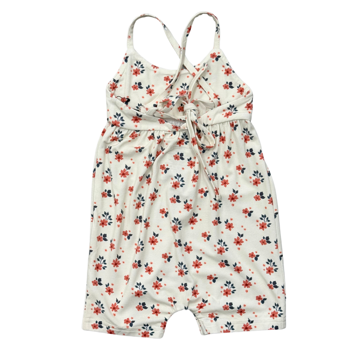 Girls Tie-Back Romper in Maya Floral