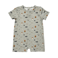 Baby Boy Short Sleeve Tee Romper in Farm